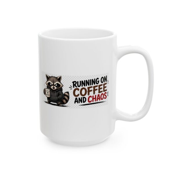 9280569262935131284_2048.jpeg Running on Coffee and Chaos Funny Raccoon Mug – Sarcastic Gift Coffee Mug – 11oz/15oz Ceramic Mug