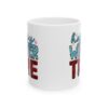 Happy Winter Time Plaid Winter Mug – Cozy Winter Coffee Mug – 11oz/15oz Ceramic Mug