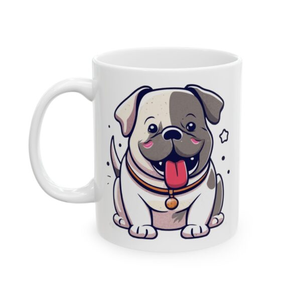 9350463127462600947_2048.jpeg Chubby White Bulldog Puppy Dog Lover Mug – Cute Cartoon Puppy Coffee Mug – 11oz/15oz Ceramic Mug