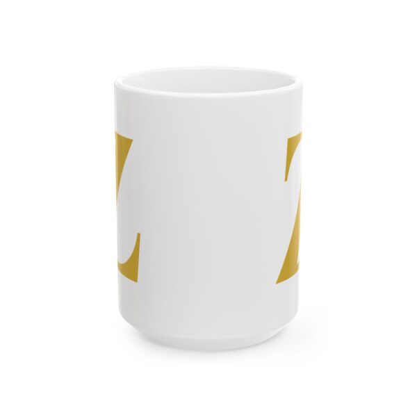 9397112279368962602_2048.jpeg Gold Letter Z Monogram Mug – Gold Initial Alphabet Coffee Mug – 11oz/15oz Ceramic Mug
