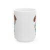 9605751446583727487_2048.jpeg Dog in Polka Dot Shirt Dog Lover Mug – Cute Cartoon Puppy Coffee Mug – 11oz/15oz Ceramic Mug