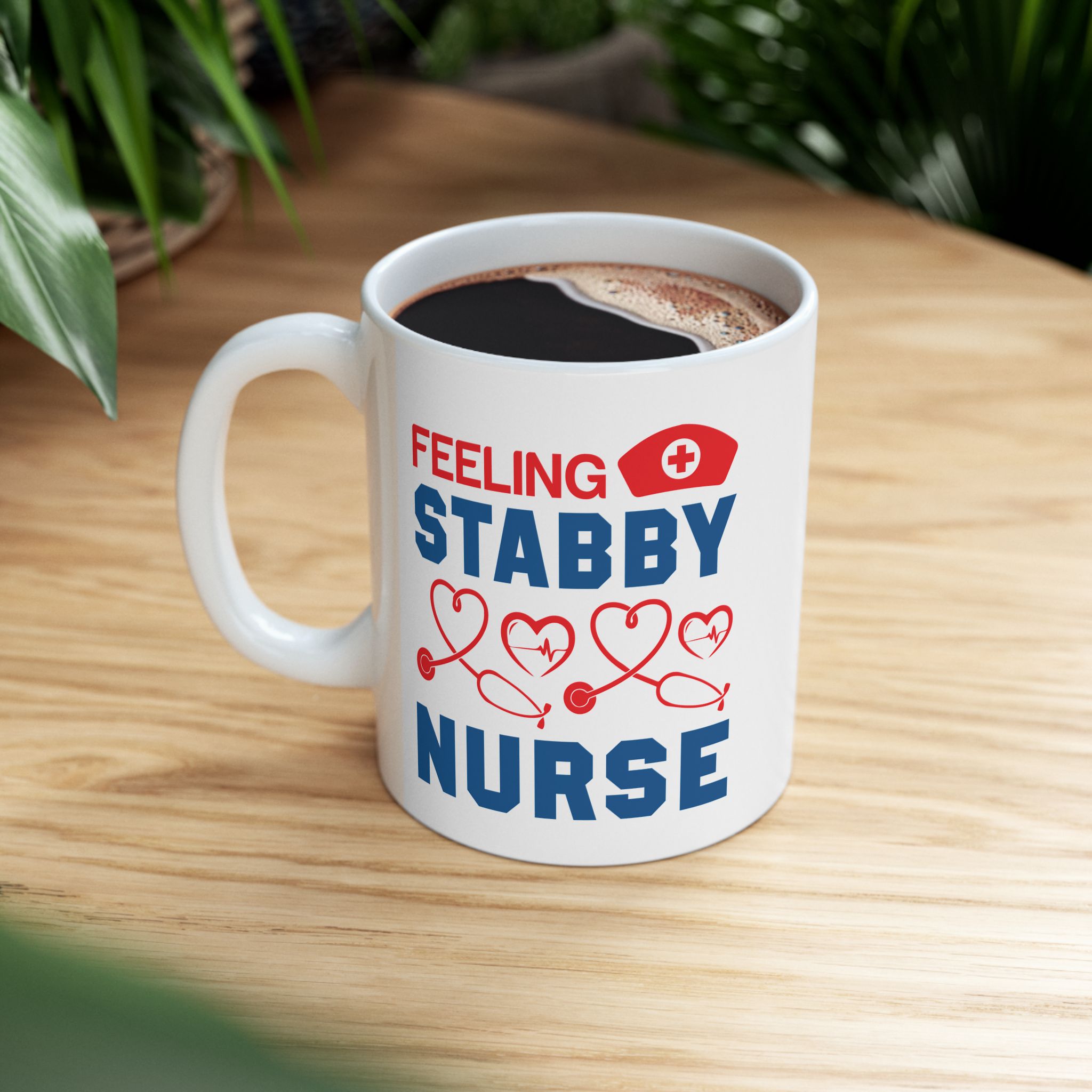 Feeling Stabby Nurse – Medical Coffee Mug – 11oz/15oz Ceramic Mug - Image 5