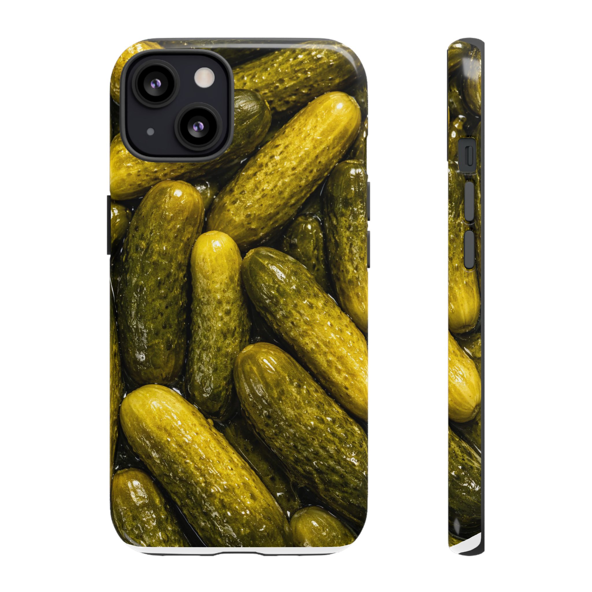 Pickle Pattern iPhone Case — Novelty Pickles Design Protective Case - Image 27