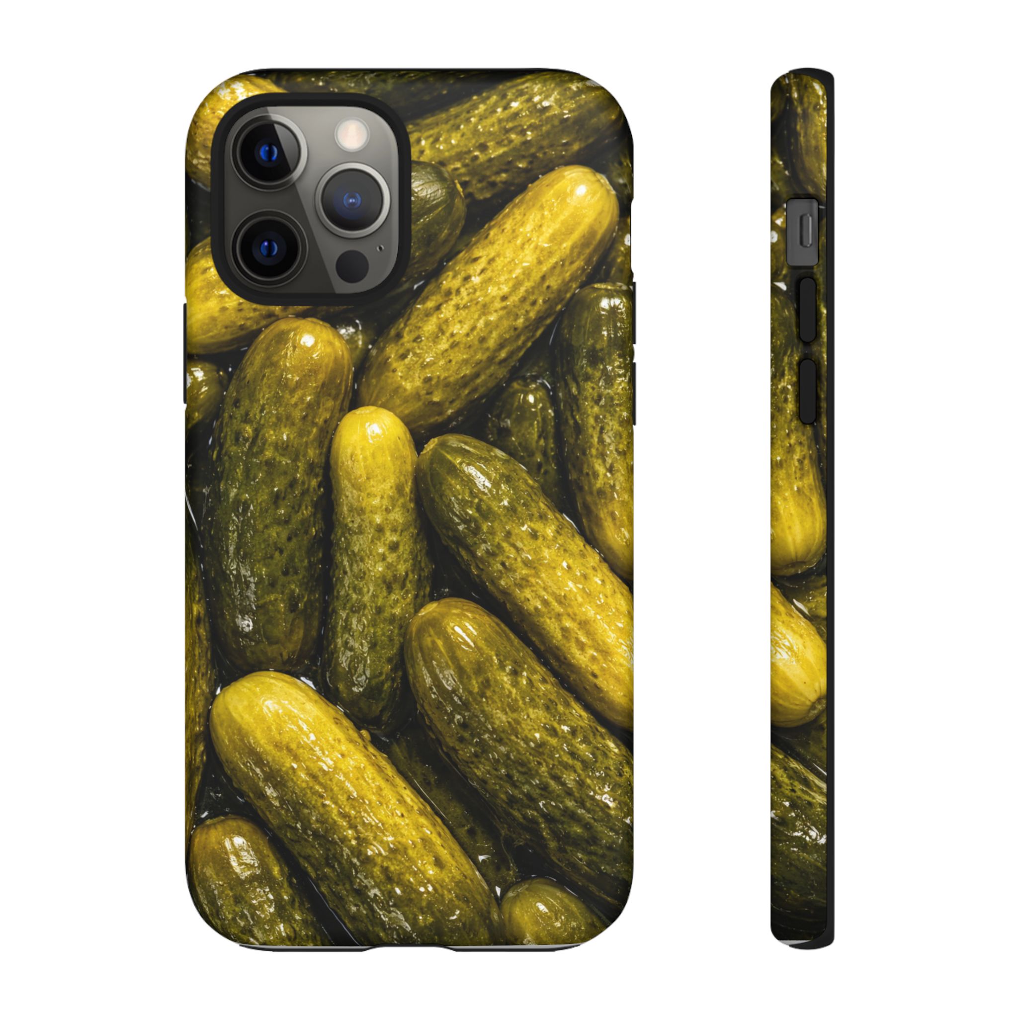 Pickle Pattern iPhone Case — Novelty Pickles Design Protective Case - Image 24