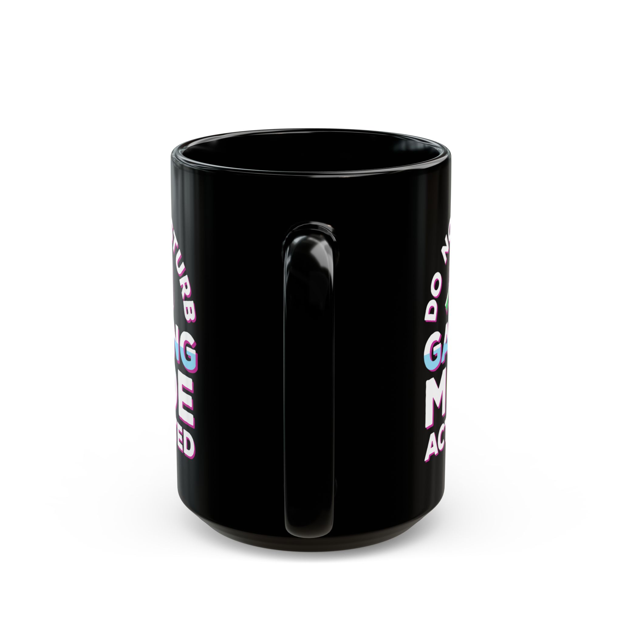 Do Not Disturb Gaming Mode Activated Black Mug – Gamer Coffee Mug – 11oz/15oz Ceramic Mug - Image 8