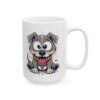9779934189267883704_2048.jpeg Wide-Eyed Cartoon Puppy Dog Lover Mug – Cute Cartoon Puppy Coffee Mug – 11oz/15oz Ceramic Mug