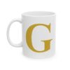 978725370067491360_2048-1.jpeg Gold Letter G Monogram Mug – Gold Initial Alphabet Coffee Mug – 11oz/15oz Ceramic Mug
