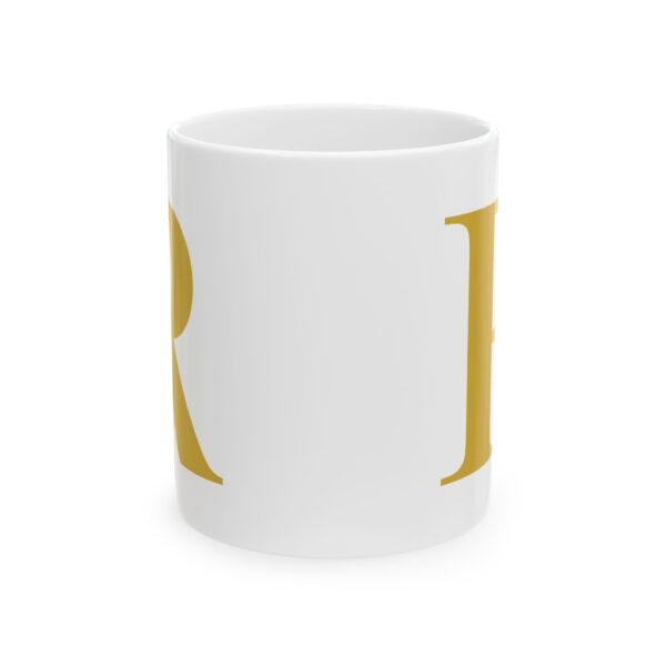 9826628417433592835_2048-1.jpeg Gold Letter R Monogram Mug – Gold Initial Alphabet Coffee Mug – 11oz/15oz Ceramic Mug