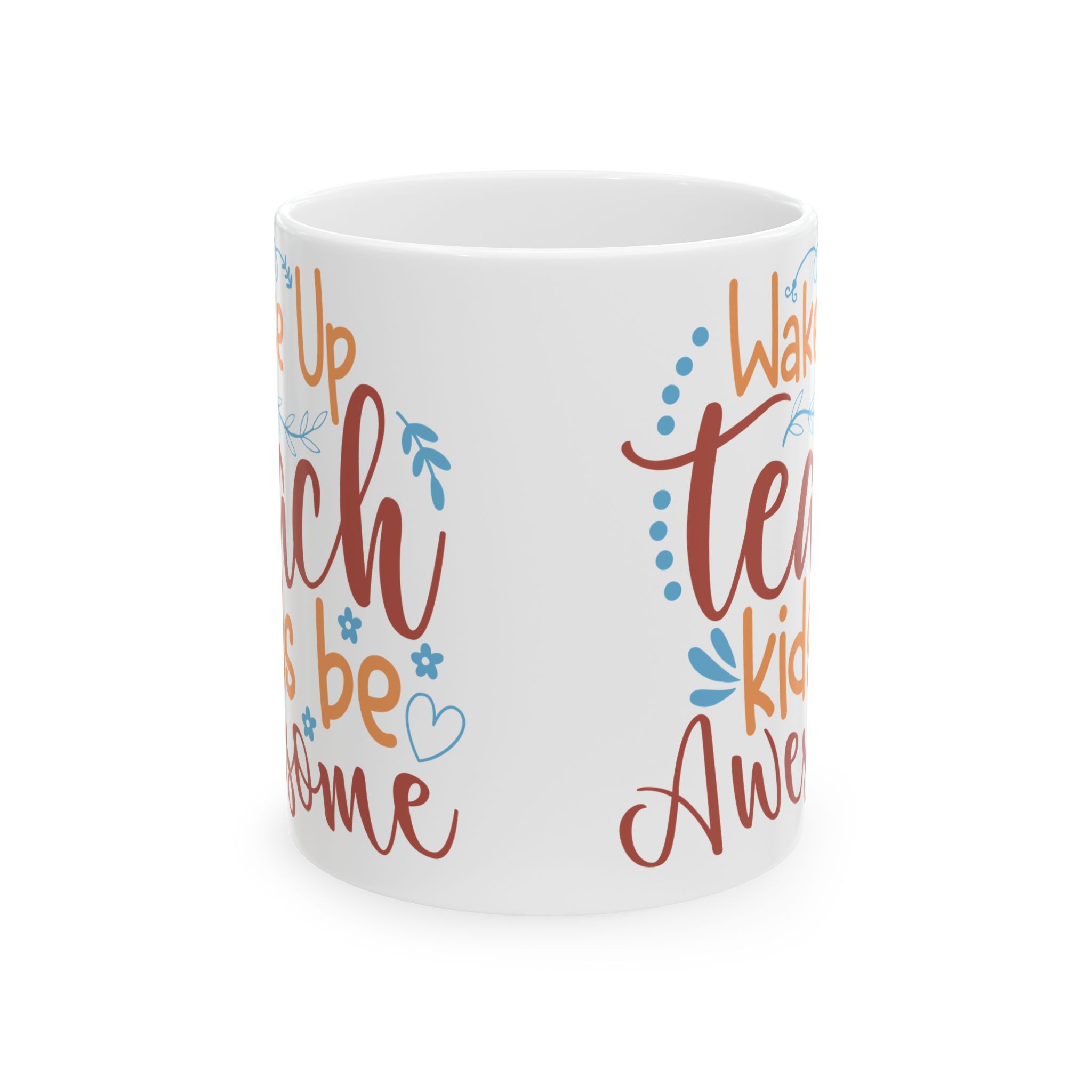 Teacher Appreciation Mug "Wake Up, Teach, Repeat" – Funny Appreciation Coffee Cup (11oz & 15oz) - Image 2