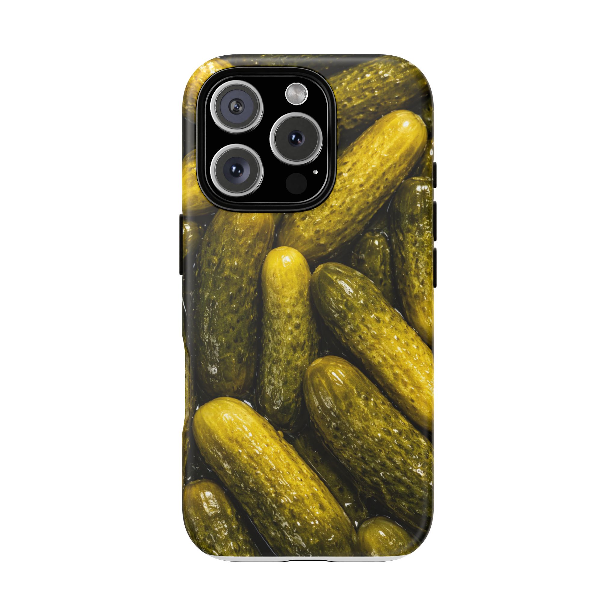 Pickle Pattern iPhone Case — Novelty Pickles Design Protective Case - Image 119