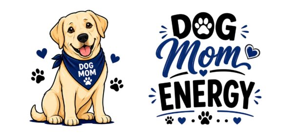 Dog Mom Energy Dog Lover Mug – Dog Quote Coffee Mug – 11oz/15oz Ceramic Mug