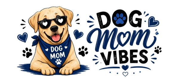 Dog Mom Vibes Dog Lover Mug – Dog Quote Coffee Mug – 11oz/15oz Ceramic Mug