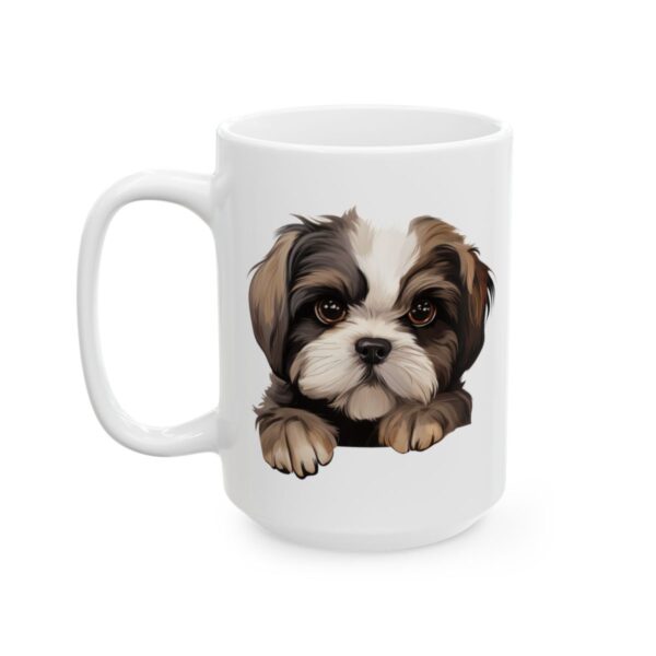 Shih Tzu Peeking Dog Mug – Dog Lover Coffee Mug – 11oz/15oz Ceramic Mug - 10032_3_left.jpg Shih Tzu Peeking Dog Mug – Dog Lover Coffee Mug – 11oz/15oz Ceramic Mug