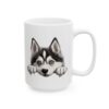 Siberian Husky Peeking Dog Mug – Dog Lover Coffee Mug – 11oz/15oz Ceramic Mug - 10071_2_right.jpg Siberian Husky Peeking Dog Mug – Dog Lover Coffee Mug – 11oz/15oz Ceramic Mug