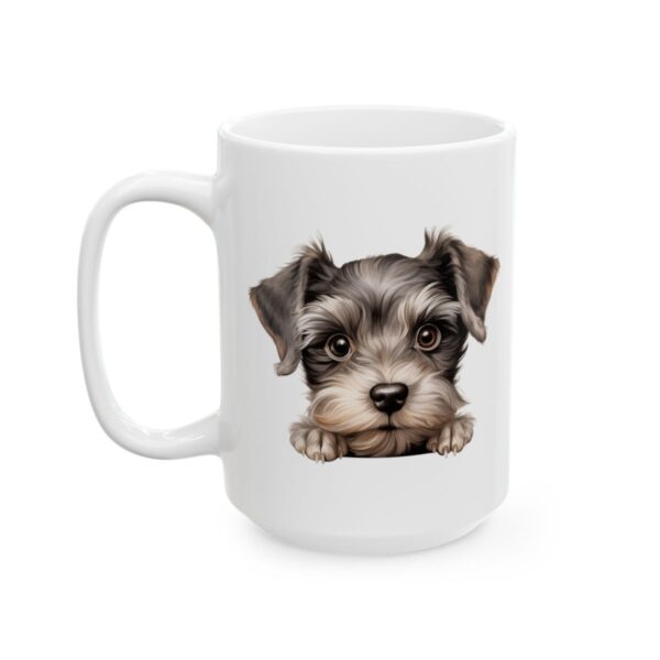 Miniature Schnauzer Peeking Dog Mug – Dog Lover Coffee Mug – 11oz/15oz Ceramic Mug - 10074_3_left.jpg Miniature Schnauzer Peeking Dog Mug – Dog Lover Coffee Mug – 11oz/15oz Ceramic Mug