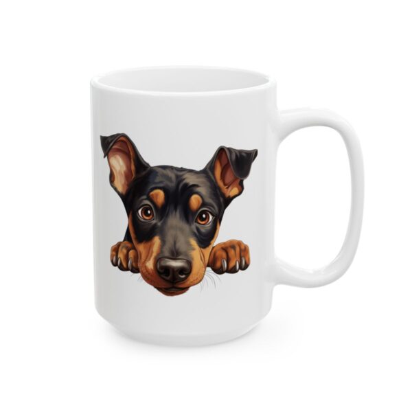 Doberman Pinscher Peeking Dog Mug – Dog Lover Coffee Mug – 11oz/15oz Ceramic Mug - 10082_2_right.jpg Doberman Pinscher Peeking Dog Mug – Dog Lover Coffee Mug – 11oz/15oz Ceramic Mug