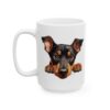 Doberman Pinscher Peeking Dog Mug – Dog Lover Coffee Mug – 11oz/15oz Ceramic Mug - 10082_3_left.jpg Doberman Pinscher Peeking Dog Mug – Dog Lover Coffee Mug – 11oz/15oz Ceramic Mug
