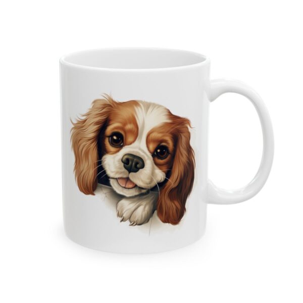 Cavalier King Charles Spaniel Peeking Dog Mug – Dog Lover Coffee Mug – 11oz/15oz Ceramic Mug