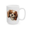 Cavalier King Charles Spaniel Peeking Dog Mug – Dog Lover Coffee Mug – 11oz/15oz Ceramic Mug