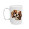 Cavalier King Charles Spaniel Peeking Dog Mug – Dog Lover Coffee Mug – 11oz/15oz Ceramic Mug