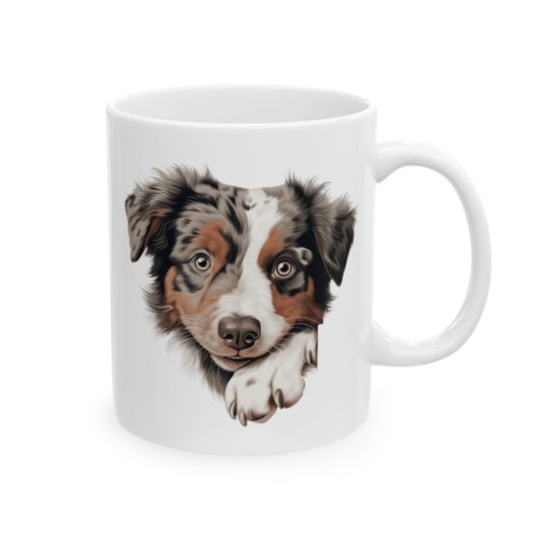 Australian Shepherd Peeking Dog Mug – Dog Lover Coffee Mug – 11oz/15oz Ceramic Mug