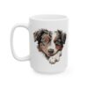 Australian Shepherd Peeking Dog Mug – Dog Lover Coffee Mug – 11oz/15oz Ceramic Mug