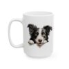 Border Collie Peeking Dog Mug – Dog Lover Coffee Mug – 11oz/15oz Ceramic Mug