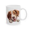 Brittany Peeking Dog Mug – Dog Lover Coffee Mug – 11oz/15oz Ceramic Mug