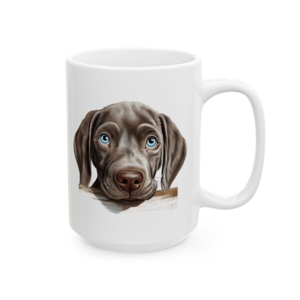 Weimaraner Peeking Dog Mug – Dog Lover Coffee Mug – 11oz/15oz Ceramic Mug - 10167_2_right.jpg Weimaraner Peeking Dog Mug – Dog Lover Coffee Mug – 11oz/15oz Ceramic Mug