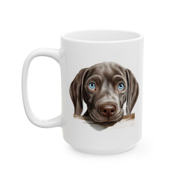 Weimaraner Peeking Dog Mug – Dog Lover Coffee Mug – 11oz/15oz Ceramic Mug - 10167_3_left.jpg Weimaraner Peeking Dog Mug – Dog Lover Coffee Mug – 11oz/15oz Ceramic Mug