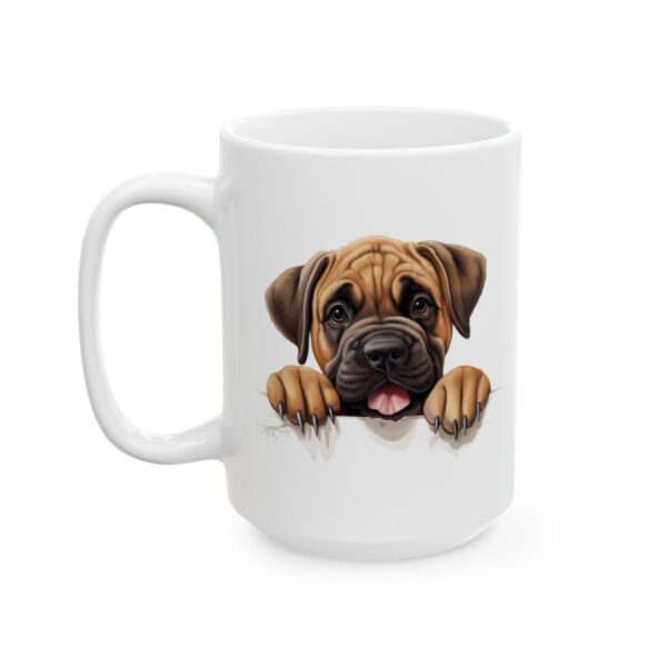 Mastiff Peeking Dog Mug – Dog Lover Coffee Mug – 11oz/15oz Ceramic Mug - 10181_3_left.jpg Mastiff Peeking Dog Mug – Dog Lover Coffee Mug – 11oz/15oz Ceramic Mug