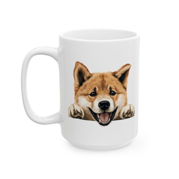 Akita Peeking Dog Mug – Dog Lover Coffee Mug – 11oz/15oz Ceramic Mug - 10193_3_left.jpg Akita Peeking Dog Mug – Dog Lover Coffee Mug – 11oz/15oz Ceramic Mug