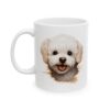 Bichon Frise Peeking Dog Mug – Dog Lover Coffee Mug – 11oz/15oz Ceramic Mug
