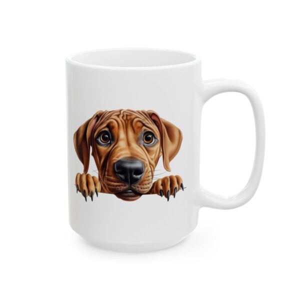 Rhodesian Ridgeback Peeking Dog Mug – Dog Lover Coffee Mug – 11oz/15oz Ceramic Mug - 10204_2_right.jpg Rhodesian Ridgeback Peeking Dog Mug – Dog Lover Coffee Mug – 11oz/15oz Ceramic Mug