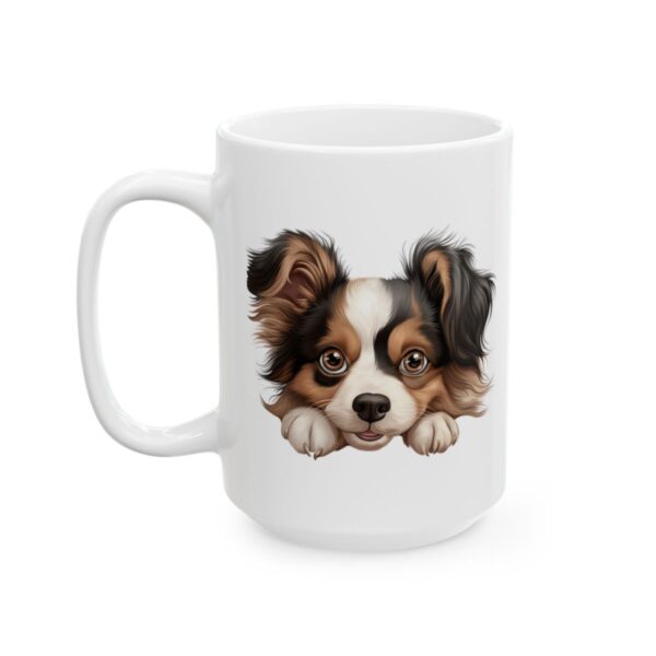 Papillon Peeking Dog Mug – Dog Lover Coffee Mug – 11oz/15oz Ceramic Mug - 10210_3_left.jpg Papillon Peeking Dog Mug – Dog Lover Coffee Mug – 11oz/15oz Ceramic Mug