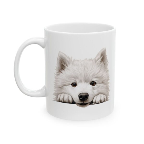 Samoyed Peeking Dog Mug – Dog Lover Coffee Mug – 11oz/15oz Ceramic Mug - 10216_1_left.jpg Samoyed Peeking Dog Mug – Dog Lover Coffee Mug – 11oz/15oz Ceramic Mug