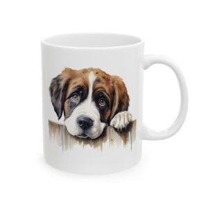 Saint Bernard Peeking Dog Mug – Dog Lover Coffee Mug – 11oz/15oz Ceramic Mug - 10222_0_right.jpg Saint Bernard Peeking Dog Mug – Dog Lover Coffee Mug – 11oz/15oz Ceramic Mug