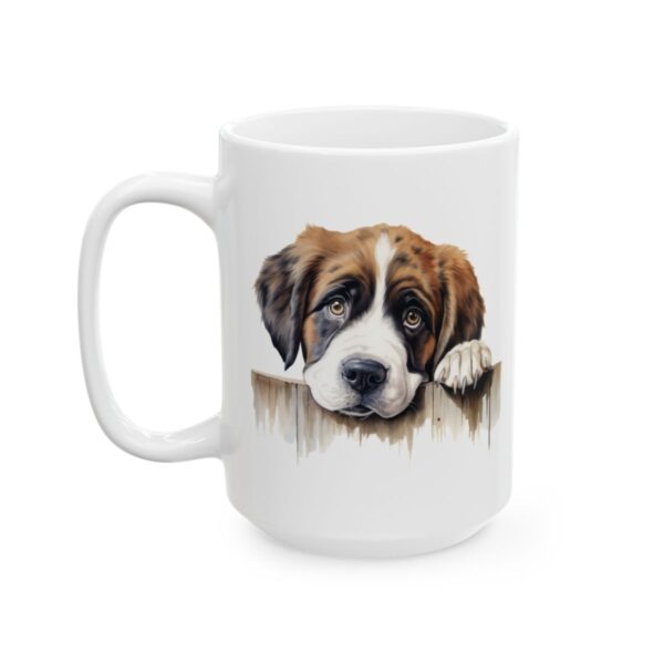 Saint Bernard Peeking Dog Mug – Dog Lover Coffee Mug – 11oz/15oz Ceramic Mug - 10222_3_left.jpg Saint Bernard Peeking Dog Mug – Dog Lover Coffee Mug – 11oz/15oz Ceramic Mug