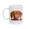 Vizsla Peeking Dog Mug – Dog Lover Coffee Mug – 11oz/15oz Ceramic Mug - 10269_1_left.jpg Vizsla Peeking Dog Mug – Dog Lover Coffee Mug – 11oz/15oz Ceramic Mug