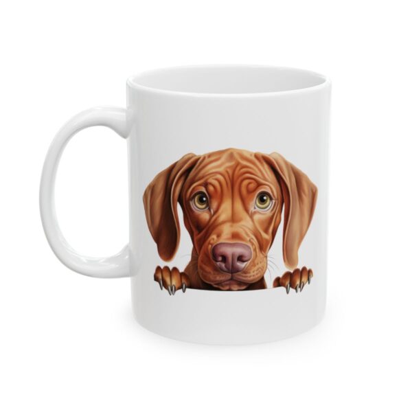 Vizsla Peeking Dog Mug – Dog Lover Coffee Mug – 11oz/15oz Ceramic Mug - 10269_1_left.jpg Vizsla Peeking Dog Mug – Dog Lover Coffee Mug – 11oz/15oz Ceramic Mug