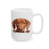 Vizsla Peeking Dog Mug – Dog Lover Coffee Mug – 11oz/15oz Ceramic Mug - 10269_2_right.jpg Vizsla Peeking Dog Mug – Dog Lover Coffee Mug – 11oz/15oz Ceramic Mug