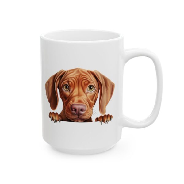 Vizsla Peeking Dog Mug – Dog Lover Coffee Mug – 11oz/15oz Ceramic Mug - 10269_2_right.jpg Vizsla Peeking Dog Mug – Dog Lover Coffee Mug – 11oz/15oz Ceramic Mug