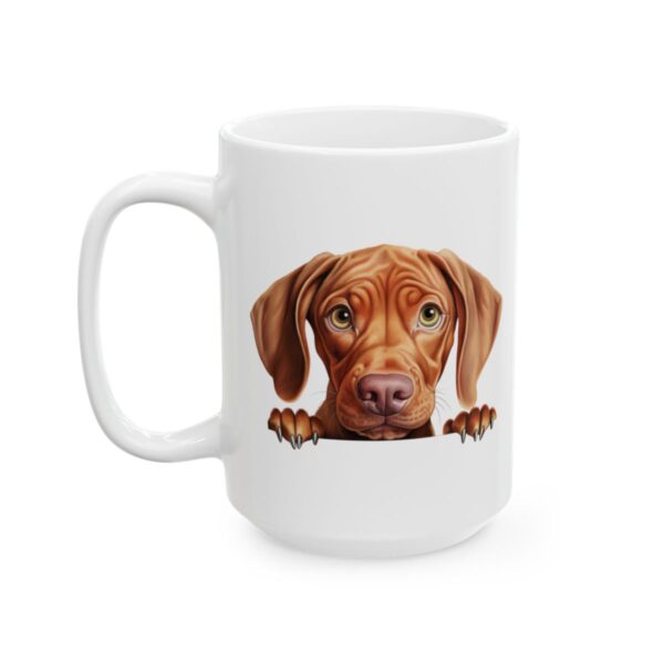 Vizsla Peeking Dog Mug – Dog Lover Coffee Mug – 11oz/15oz Ceramic Mug - 10269_3_left.jpg Vizsla Peeking Dog Mug – Dog Lover Coffee Mug – 11oz/15oz Ceramic Mug