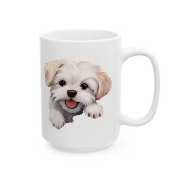 Maltese Peeking Dog Mug – Dog Lover Coffee Mug – 11oz/15oz Ceramic Mug - 10273_2_right.jpg Maltese Peeking Dog Mug – Dog Lover Coffee Mug – 11oz/15oz Ceramic Mug