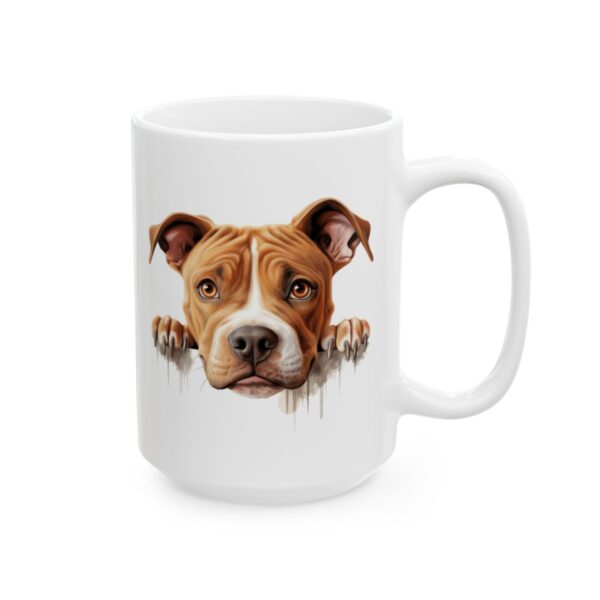 American Pit Bull Terrier Peeking Dog Mug – Dog Lover Coffee Mug – 11oz/15oz Ceramic Mug - 10279_2_right.jpg American Pit Bull Terrier Peeking Dog Mug – Dog Lover Coffee Mug – 11oz/15oz Ceramic Mug