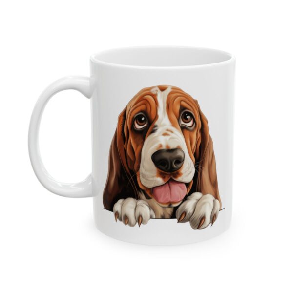 Basset Hound Peeking Dog Mug – Dog Lover Coffee Mug – 11oz/15oz Ceramic Mug - 10285_1_left.jpg Basset Hound Peeking Dog Mug – Dog Lover Coffee Mug – 11oz/15oz Ceramic Mug
