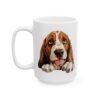 Basset Hound Peeking Dog Mug – Dog Lover Coffee Mug – 11oz/15oz Ceramic Mug - 10285_3_left.jpg Basset Hound Peeking Dog Mug – Dog Lover Coffee Mug – 11oz/15oz Ceramic Mug
