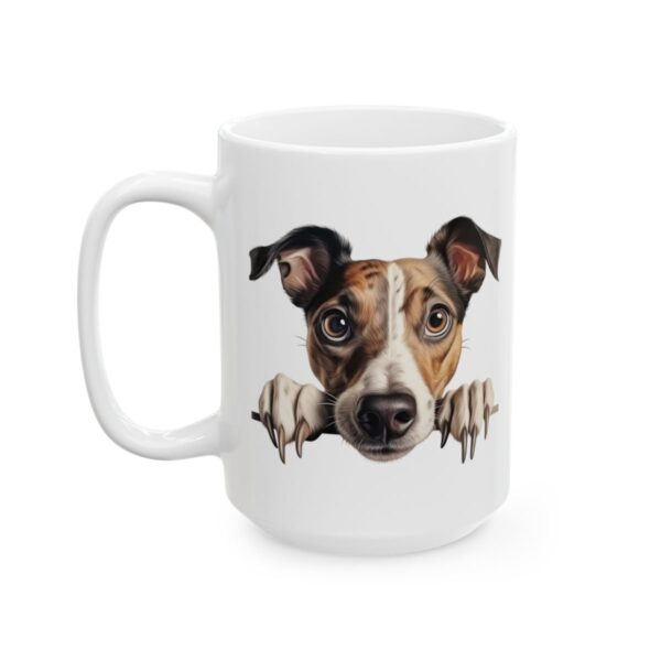 Greyhound Peeking Dog Mug – Dog Lover Coffee Mug – 11oz/15oz Ceramic Mug - 10288_3_left.jpg Greyhound Peeking Dog Mug – Dog Lover Coffee Mug – 11oz/15oz Ceramic Mug