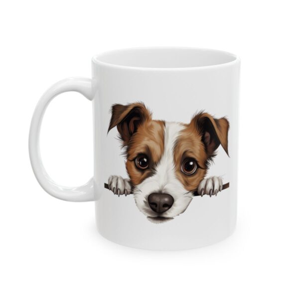 Jack Russell Terrier Peeking Dog Mug – Dog Lover Coffee Mug – 11oz/15oz Ceramic Mug - 10293_1_left.jpg Jack Russell Terrier Peeking Dog Mug – Dog Lover Coffee Mug – 11oz/15oz Ceramic Mug