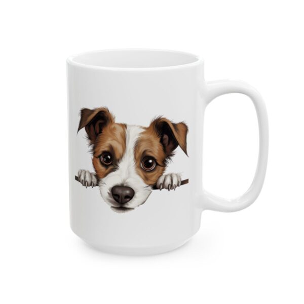 Jack Russell Terrier Peeking Dog Mug – Dog Lover Coffee Mug – 11oz/15oz Ceramic Mug - 10293_2_right.jpg Jack Russell Terrier Peeking Dog Mug – Dog Lover Coffee Mug – 11oz/15oz Ceramic Mug
